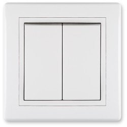 Prestige Alternative Switch Double, White Without Interframe