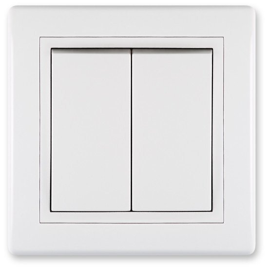 Prestige Alternative Switch Double, White Without Interframe Prestige Alternative Switch Double, White Without Interframe