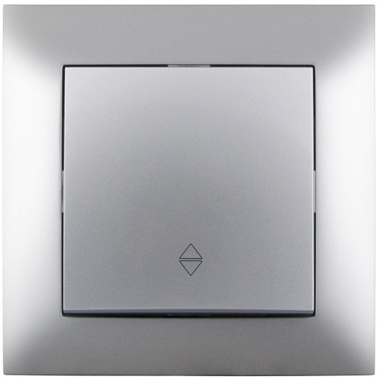 Entac 106 arnold recessed alternative wall switch silver