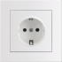 Entac arnold recessed wall socket earthed white