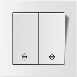 Entac 106+6 Arnold Recessed alternative switch White