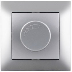 Entac arnold recessed wall switch dimmer max.200w silver