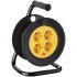 Entac socket cable reel 4 sockets 15m