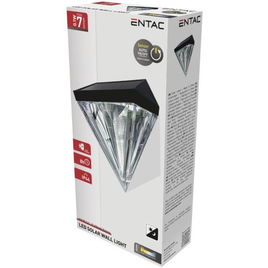 Entac Solar Diamond Shaped Plastic Lamp