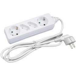 Entac πολύπριζο 4 θέσεων 2x16a 2x2.5a 3g1.5 1.5μ