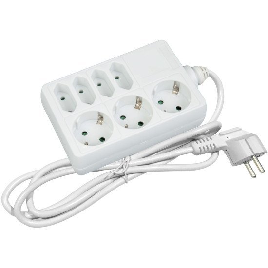 Entac πολύπριζο 7 θέσεων 3x16a 4x2.5a 3g1.5 1.5μ Entac πολύπριζο 7 θέσεων 3x16a 4x2.5a 3g1.5 1.5μ