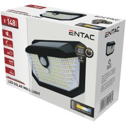 Entac Solar Plastic Lamp 1W Smd 3 Modes Pir
