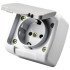 Entac stephan surface mounted wall socket earthed ip54