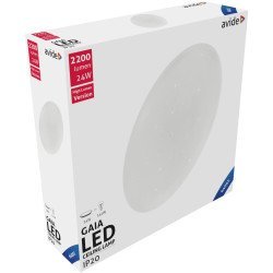 Avide led μοντέρνα πλαφονιέρα οροφής gaia 24w 380*105.0μm ψυχρό 6400k