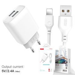 Xo l57 eu διπλής θύρας φορτιστής με lightning καλώδιο άσπρο Xo l57 eu διπλής θύρας φορτιστής με lightning καλώδιο άσπρο