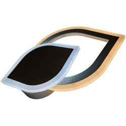 Avide επιτοίχια μοντέρνα πλαφονιέρα οροφής oyster levy mini 24w με 3 επιλογές φωτισμού