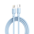 Xo Nb208A Liquid Silicone Data Type-C To Lightning 20W Cable Blue