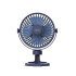 Xo Mf78 4-Inch Desktop/Bracket Adjustable Angle Fan 1200Mah Blue