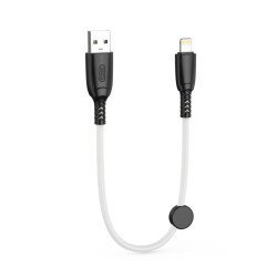 Xo Nb247 Suluo Series Portable Silicone 6A Lightning Data Cable L=25Cm With Cable Clip Xo Nb247 Suluo Series Portable Silicone 6A Lightning Data Cable L=25Cm With Cable Clip