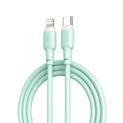 Xo Nb208A Liquid Silicone Data Type-C To Lightning 20W Cable Green