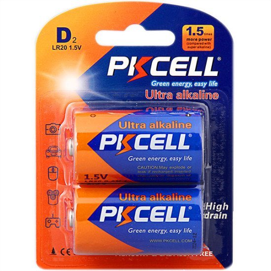 Pkcell ultra αλκαλική lr20 d (2τμχ)