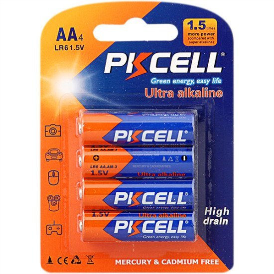 Pkcell ultra αλκαλική lr6 aa (4τμχ)