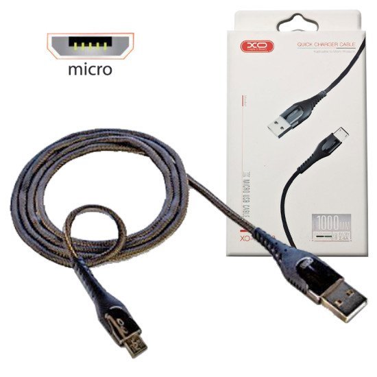 Xo Nb138 Υφασμάτινο Data Usb Καλώδιο Micro Xo Nb138 Υφασμάτινο Data Usb Καλώδιο Micro