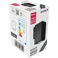 Avide εξωτερικό φωτιστικό τοίχου valencia 1xgu10 ip65
