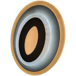 Avide επιτοίχια μοντέρνα πλαφονιέρα οροφής oyster olive mini 27w με 3 επιλογές φωτισμού