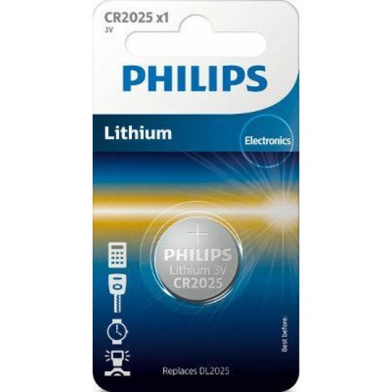Philips Lithium Cr2025 3V (1 Pieces)