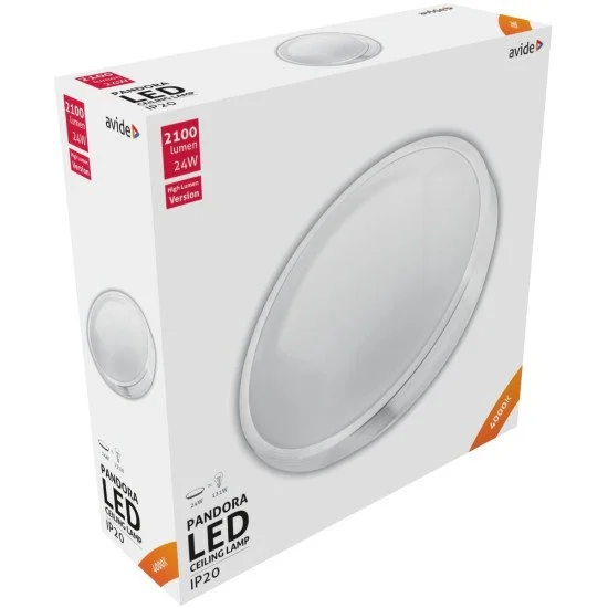 Avide led μοντέρνα πλαφονιέρα οροφής pandora (αλουμίνιο) 24w 380*110.0μm λευκό 4000k Avide led μοντέρνα πλαφονιέρα οροφής pandora (αλουμίνιο) 24w 380*110.0μm λευκό 4000k