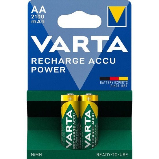 Varta επαναφορτιζόμενη rtu aa 2100mah (2τμχ)