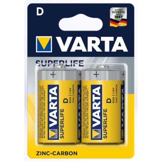 Varta απλή r20 d (2τμχ)
