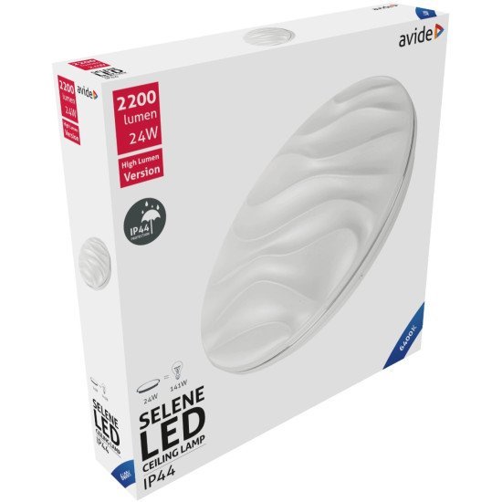 Avide led μοντέρνα πλαφονιέρα οροφής oyster ip44 selene 24w ψυχρό 6400k Avide led μοντέρνα πλαφονιέρα οροφής oyster ip44 selene 24w ψυχρό 6400k