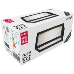 Avide εξωτερικό φωτιστικό τοίχου taipei 1xe27 ip54