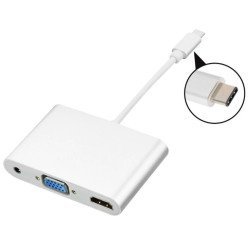 Μετατροπεασ usb type c σε 4k hdmi+vga+audio Μετατροπεασ usb type c σε 4k hdmi+vga+audio
