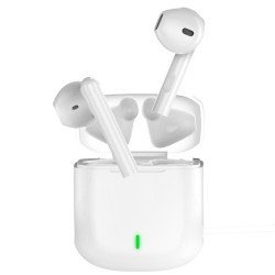 Xo x20 square ring tws bluetooth white headset