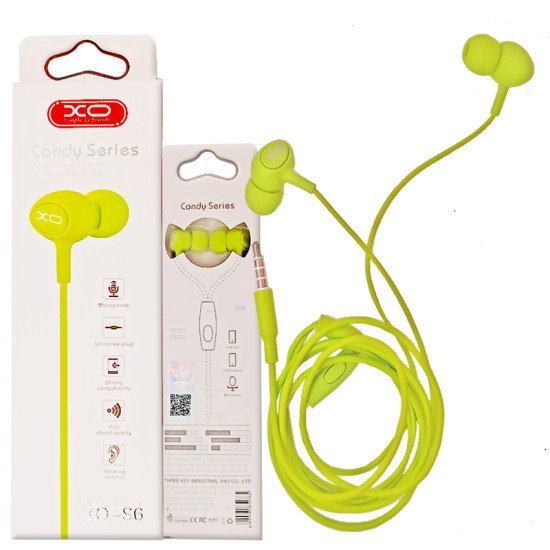 Xo s6 candy handsfree πράσινο Xo s6 candy handsfree πράσινο