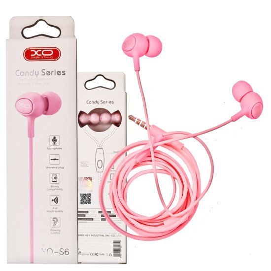 Xo s6 candy handsfree ρόζ Xo s6 candy handsfree ρόζ