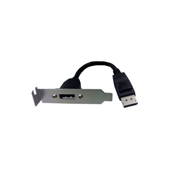 Adaptor Displayport Male To  Displaypor Female Bracked 0.2M