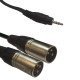 Accu-Cable Ac-J3S-2Xm/3 3,5 Jack Stereo To 2X Xlr 3M