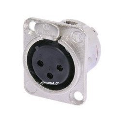 Neutrik 3-Fp-D Type Βύσμα Xlr 3-Pin Θηλυκό Σασί Τύπος D Neutrik 3-Fp-D Type Βύσμα Xlr 3-Pin Θηλυκό Σασί Τύπος D