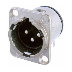 Neutrik Nc3Md-H Βύσμα Xlr Σασί 3Pin Με Επάργυρες Επαφές. Neutrik Nc3Md-H Βύσμα Xlr Σασί 3Pin Με Επάργυρες Επαφές.