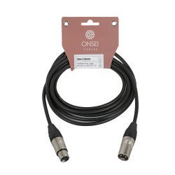 Onsei On-C3030 Καλώδιο Μικροφωνικό 3-Pin Xlr Αρσενικό - 3-Pin Xlr Θηλυκό 3M
