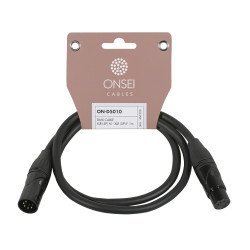 Onsei On-D5010 Καλώδιο Dmx 5-Pin Xlr Αρσενικό - 5-Pin Xlr Θηλυκό 1M Onsei On-D5010 Καλώδιο Dmx 5-Pin Xlr Αρσενικό - 5-Pin Xlr Θηλυκό 1M