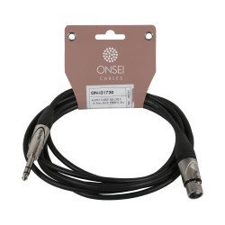 Onsei On-I31730 Καλώδιο Σήματος 3-Pin Xlr Θηλυκό - 6,3Mm Jack Stereo 3M Onsei On-I31730 Καλώδιο Σήματος 3-Pin Xlr Θηλυκό - 6,3Mm Jack Stereo 3M