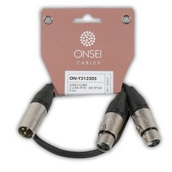 Onsei On-Y313205 Καλώδιο Σήματος 2 X 3-Pin Xlr Θηλυκό - 3-Pin Xlr Αρσενικό 0,5M
