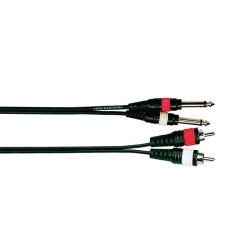 Onsei On-C2830 Καλώδιο Σήματος 2 X Rca Αρσενικό - 2 X 6,3Mm Jack Mono 3M