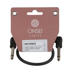 Onsei On-P8803 Καλώδιο Σήματος 6,3Mm Jack Mono Γωνιακό - 6,3Mm Jack Mono Γωνιακό 0.30M Onsei On-P8803 Καλώδιο Σήματος 6,3Mm Jack Mono Γωνιακό - 6,3Mm Jack Mono Γωνιακό 0.30M