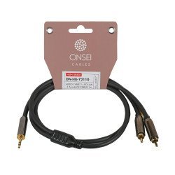 Onsei On-Hg-Y2110 High Grade Καλώδιο Σήματος 2 X Rca Αρσενικό - 3,5Mm Mini Jack Stereo 1M Onsei On-Hg-Y2110 High Grade Καλώδιο Σήματος 2 X Rca Αρσενικό - 3,5Mm Mini Jack Stereo 1M