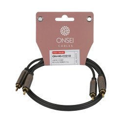 Onsei On-Hg-C2210 High Grade Καλώδιο Σήματος 2 X Rca Αρσενικό - 2 X Rca Αρσενικό 1M Onsei On-Hg-C2210 High Grade Καλώδιο Σήματος 2 X Rca Αρσενικό - 2 X Rca Αρσενικό 1M