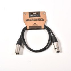 Metro Pxx-001/1M Καλώδιο Μικροφώνου 3-Pin Xlr Male Σε 3-Pin Xlr Female 1M