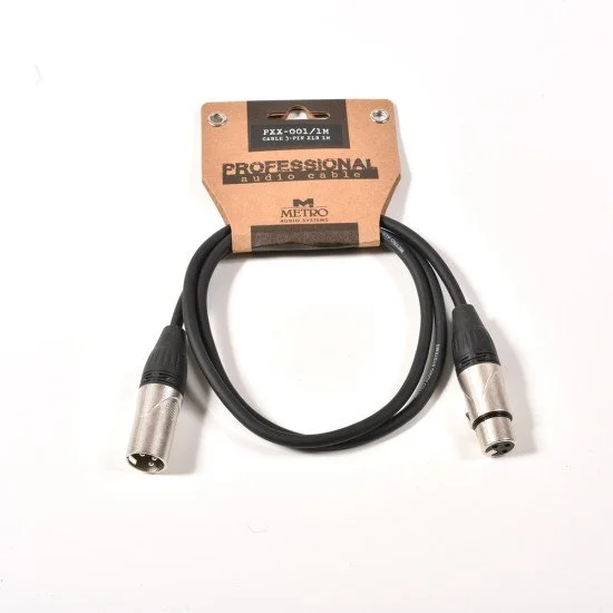 Metro Pxx-001/1M Καλώδιο Μικροφώνου 3-Pin Xlr Male Σε 3-Pin Xlr Female 1M Metro Pxx-001/1M Καλώδιο Μικροφώνου 3-Pin Xlr Male Σε 3-Pin Xlr Female 1M