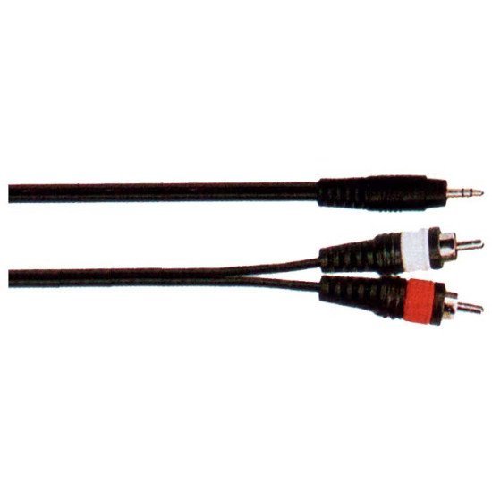 Metro Y-001/1M Καλώδιο 2Xrca Male Σε Mini Jack Stereo Male 1M