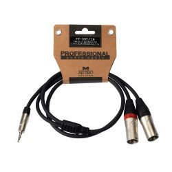 Metro Py-010/1M 2X3Pin Xlr Male Σε 3,5Mm Mini Jack Stereo 1M Metro Py-010/1M 2X3Pin Xlr Male Σε 3,5Mm Mini Jack Stereo 1M